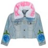 WOMENS JACKETS FLORA DENIM JACKET-LIGHT WASH