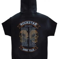 MENS HOODIES & SWEATSHIRTS FURY SHORT SLEEVE HOODIE-BLACK Tops