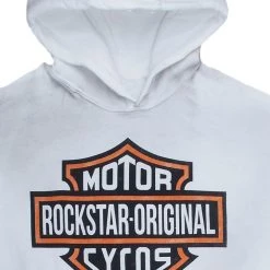 MENS HOODIES & SWEATSHIRTS FURY SHORT SLEEVE HOODIE-WHITE