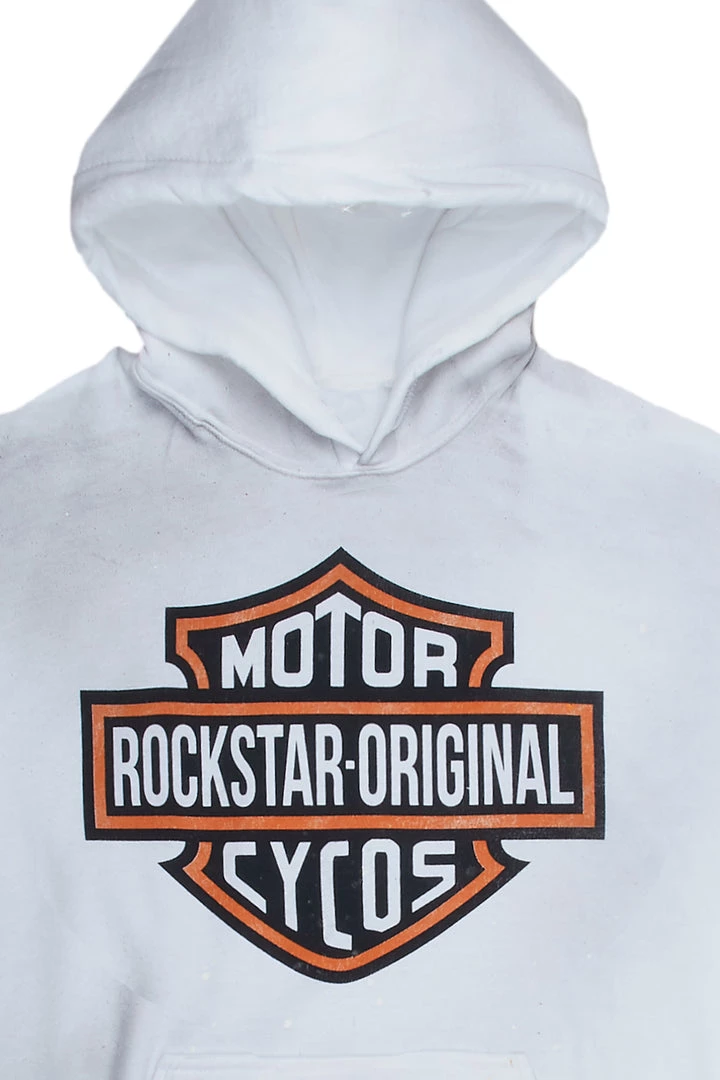 MENS HOODIES & SWEATSHIRTS FURY SHORT SLEEVE HOODIE-WHITE 2 MENS HOODIES & SWEATSHIRTS FURY SHORT SLEEVE HOODIE-WHITE