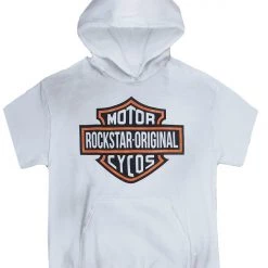 MENS HOODIES & SWEATSHIRTS FURY SHORT SLEEVE HOODIE-WHITE