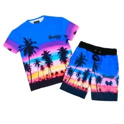 MENS SHORT SETS Farley Short Set (Blue) Track Sets