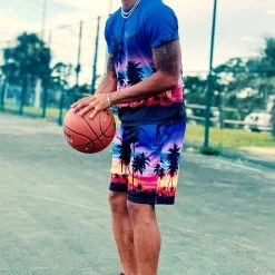 MENS SHORT SETS Farley Short Set (Blue) Track Sets