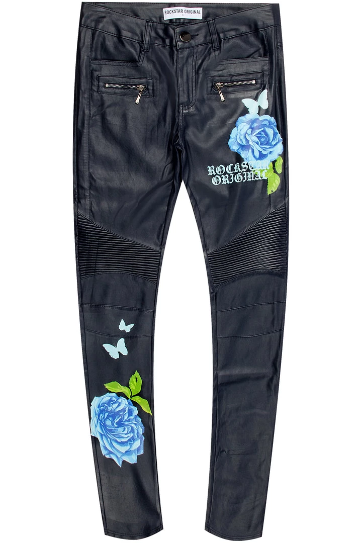 WOMENS PANTS FLORA PANT-NAVY 1 WOMENS PANTS FLORA PANT-NAVY