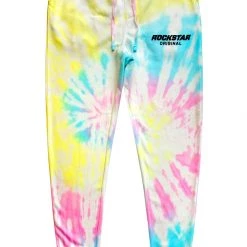 MENS PANTS FULTON TIE DYE JOGGER- YELLOW MULTI Track Sets