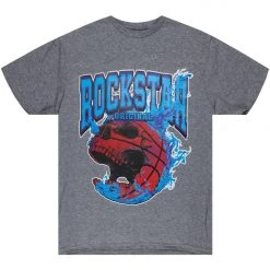 MENS TEES Tops GAIUS GRAPHIC T-SHIRT-HEATHER GREY