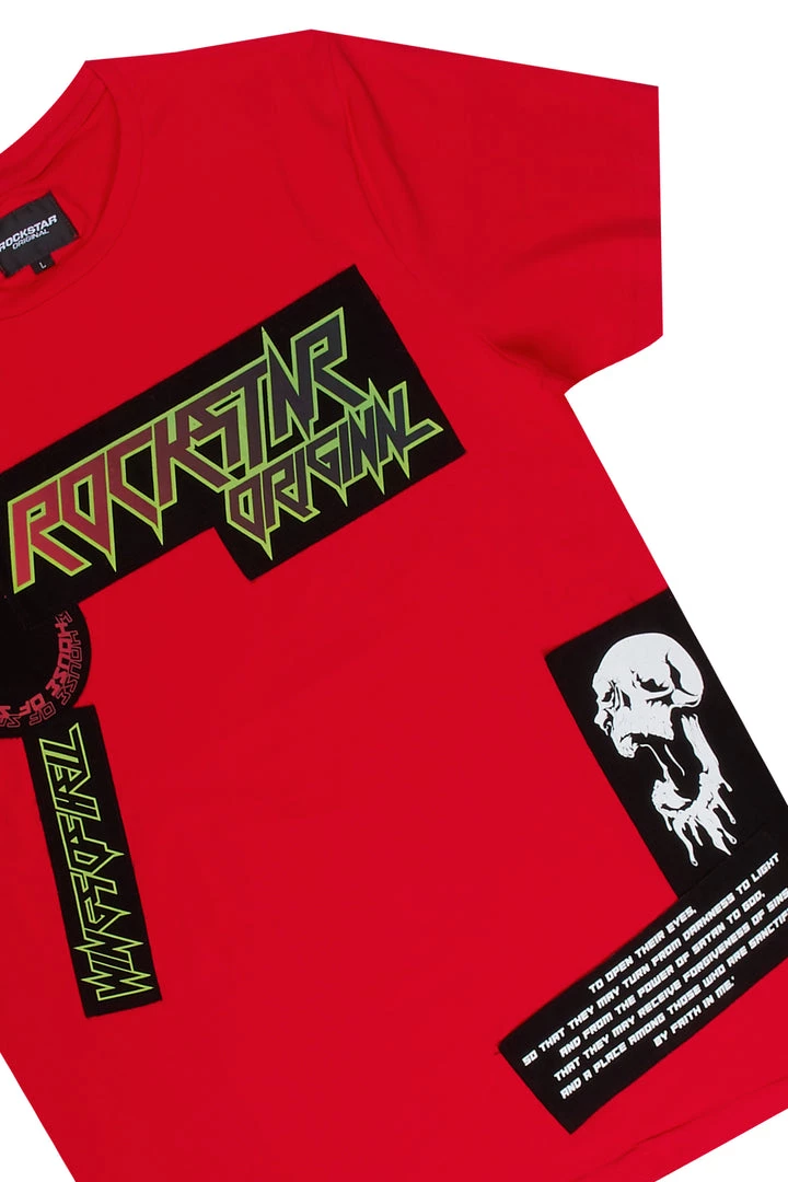 MENS TRACK SETS GARLAND T-SHIRT TRACKSET-RED 2 MENS TRACK SETS GARLAND T-SHIRT TRACKSET-RED