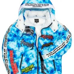 MENS OUTERWEAR GIOVAN PUFFER JACKET- BLUE