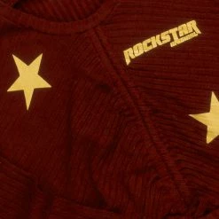 GIRLS SHORT SETS GIRLS GABRIELA RIBBED SET-BURGUNDY New Arrivals