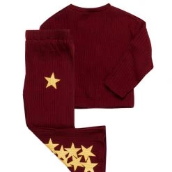 GIRLS SHORT SETS GIRLS GABRIELA RIBBED SET-BURGUNDY New Arrivals 7 GIRLS SHORT SETS GIRLS GABRIELA RIBBED SET-BURGUNDY New Arrivals