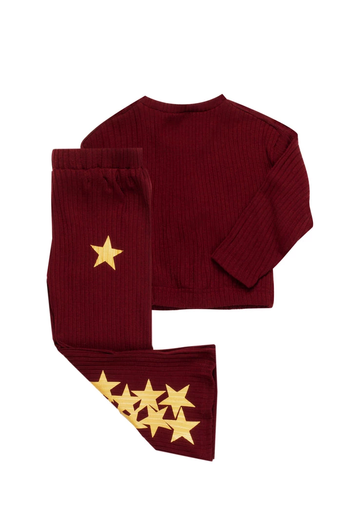 GIRLS SHORT SETS GIRLS GABRIELA RIBBED SET-BURGUNDY New Arrivals 4 GIRLS SHORT SETS GIRLS GABRIELA RIBBED SET-BURGUNDY New Arrivals