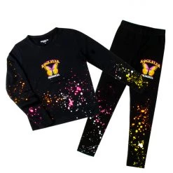 GIRLS TRACK SETS GIRLS MARIPOSA SET-ORANGE/PINK New Arrivals