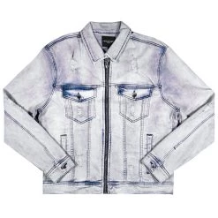 MENS DENIM JACKETS GEGE DENIM JACKET- LT WASH