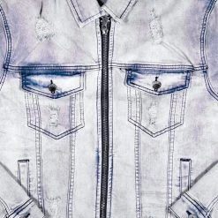 MENS DENIM JACKETS GEGE DENIM JACKET- LT WASH
