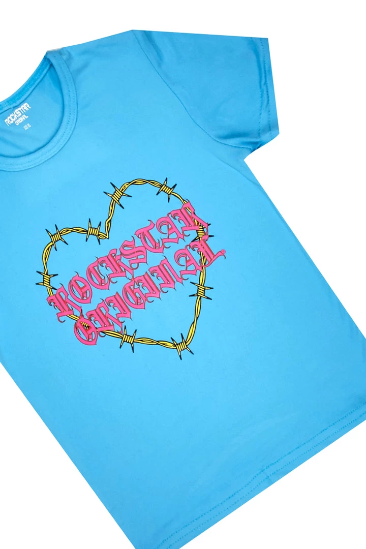 GIRLS DENIM SET Girls Yrenne Blue Denim Short Set 2 GIRLS DENIM SET Girls Yrenne Blue Denim Short Set