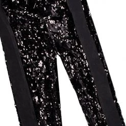 WOMENS TRACK SETS GLIMMER TRACKSET-BLACK