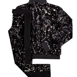 WOMENS TRACK SETS GLIMMER TRACKSET-BLACK