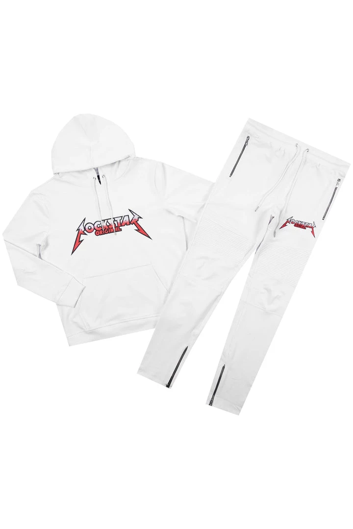 MENS TRACK SETS GLOC TRACK SET-WHITE 1 MENS TRACK SETS GLOC TRACK SET-WHITE