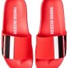 MENS ACCESSORIES GODFREY SLIDES- RED