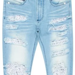 MENS JEANS Denim Haider Blue/White Jean