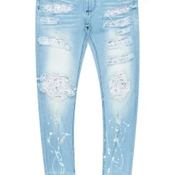 MENS JEANS Denim Haider Blue/White Jean