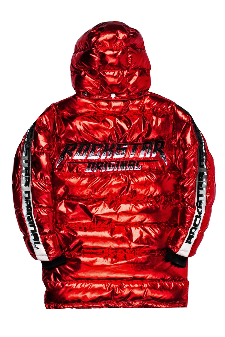 MENS OUTERWEAR Jackets & Outerwear HAYES MID-LENGTH PUFFER JACKET- METALLIC RED 4 MENS OUTERWEAR Jackets & Outerwear HAYES MID-LENGTH PUFFER JACKET- METALLIC RED