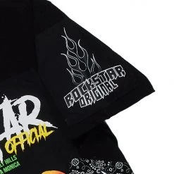 MENS SHORT SETS HAZE T-SHIRT/DENIM SHORT SET-BLACK