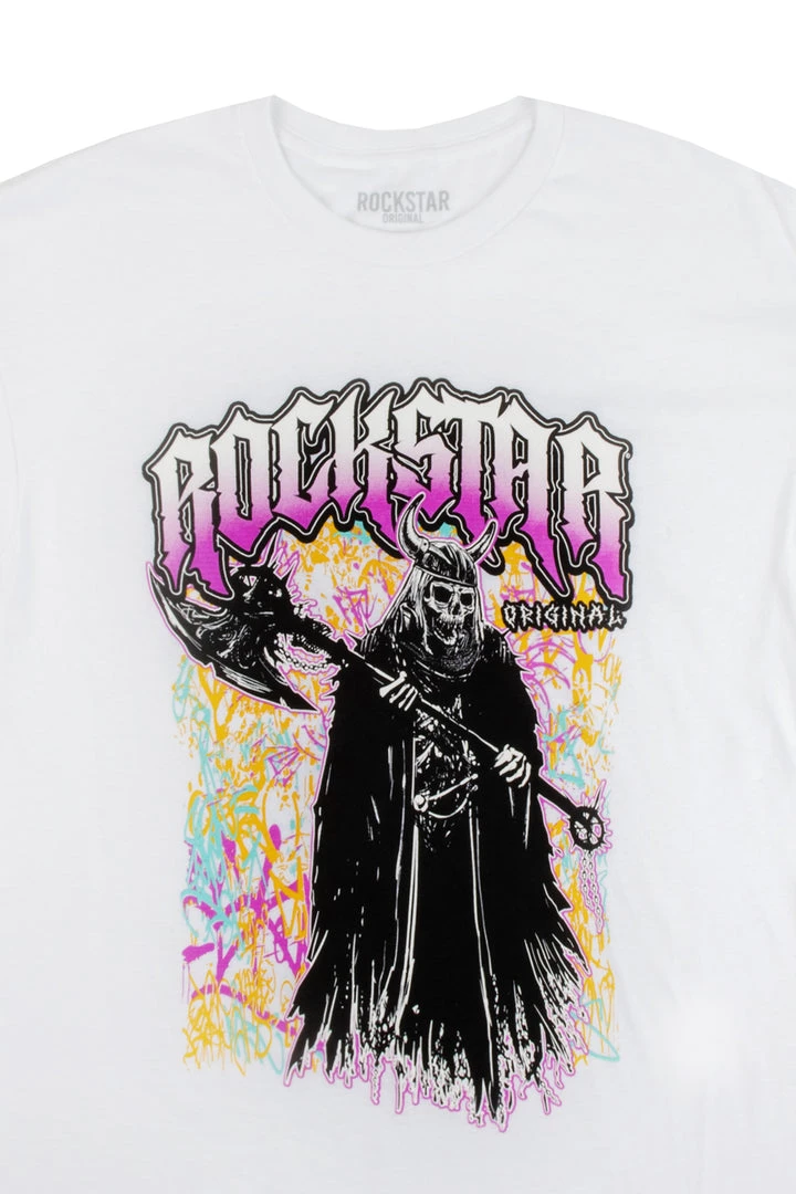 MENS TEES HUTTON GRAPHIC T-SHIRT-WHITE Tops 2 MENS TEES HUTTON GRAPHIC T-SHIRT-WHITE Tops