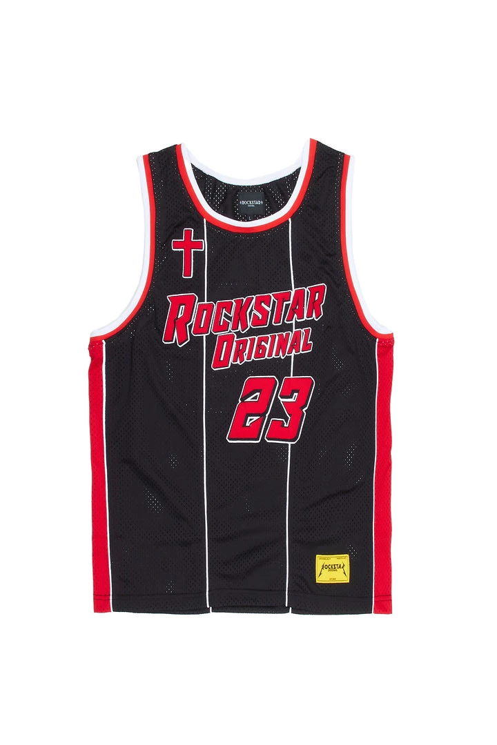 MENS TANKS HYLAND JERSEY- BLACK 1 MENS TANKS HYLAND JERSEY- BLACK