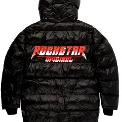 MENS OUTERWEAR HAYES MID-LENGTH PUFFER JACKET - BLACK 7 MENS OUTERWEAR HAYES MID-LENGTH PUFFER JACKET - BLACK