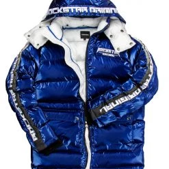 MENS OUTERWEAR Jackets & Outerwear HAYES MID-LENGTH PUFFER JACKET- METALLIC BLUE