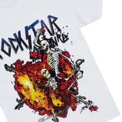 MENS SHORT SETS ILAGO T-SHIRT/DENIM SHORT SET-WHITE