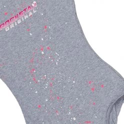 WOMENS TOPS IMANI RIBBED BODYSUIT-HEATHER GREY