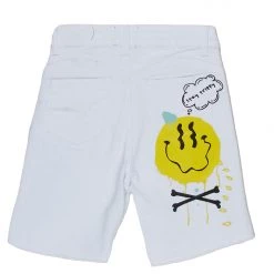 WOMENS SHORTS INDIE BERMUDA SHORT-WHITE 5 WOMENS SHORTS INDIE BERMUDA SHORT-WHITE