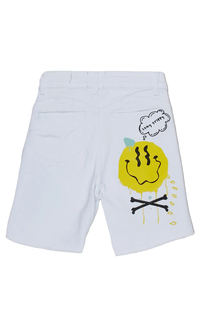 WOMENS SHORTS INDIE BERMUDA SHORT-WHITE 3 WOMENS SHORTS INDIE BERMUDA SHORT-WHITE