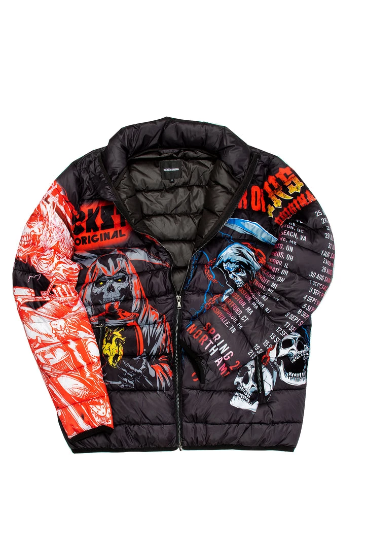 MENS OUTERWEAR IZZY PUFFER JACKET- BLACK 2 MENS OUTERWEAR IZZY PUFFER JACKET- BLACK