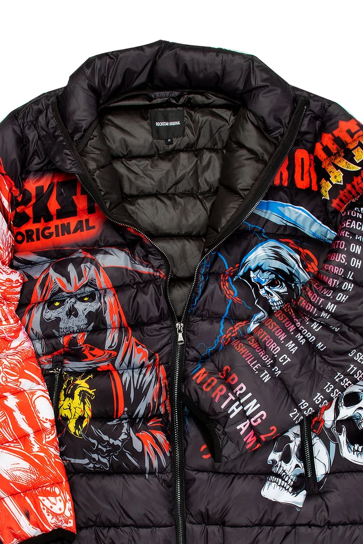 MENS OUTERWEAR IZZY PUFFER JACKET- BLACK 3 MENS OUTERWEAR IZZY PUFFER JACKET- BLACK