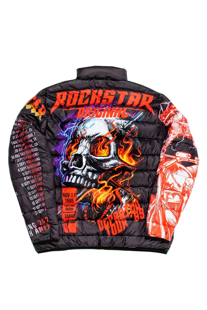 MENS OUTERWEAR IZZY PUFFER JACKET- BLACK 5 MENS OUTERWEAR IZZY PUFFER JACKET- BLACK