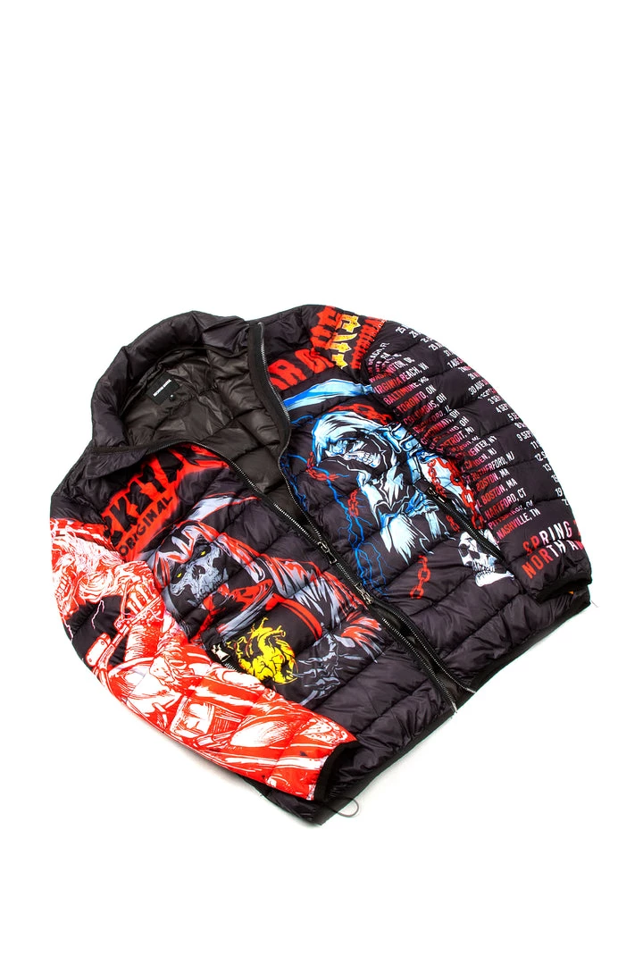 MENS OUTERWEAR IZZY PUFFER JACKET- BLACK 1 MENS OUTERWEAR IZZY PUFFER JACKET- BLACK