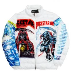 MENS OUTERWEAR IZZY PUFFER JACKET- WHITE Jackets & Outerwear 6 MENS OUTERWEAR IZZY PUFFER JACKET- WHITE Jackets & Outerwear