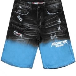 MENS SHORTS ILYAS SHORT-BLUE Denim
