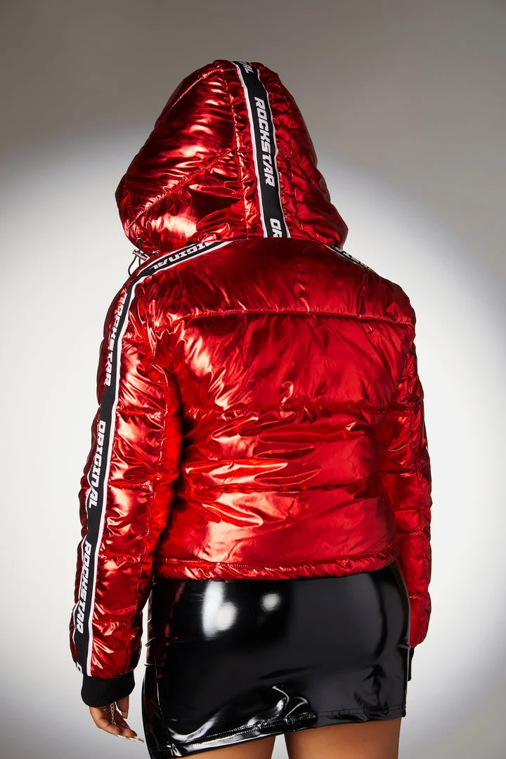 WOMENS OUTERWEAR Best Seller JACKEY PUFFER JACKET - METALLIC RED 5 WOMENS OUTERWEAR Best Seller JACKEY PUFFER JACKET - METALLIC RED