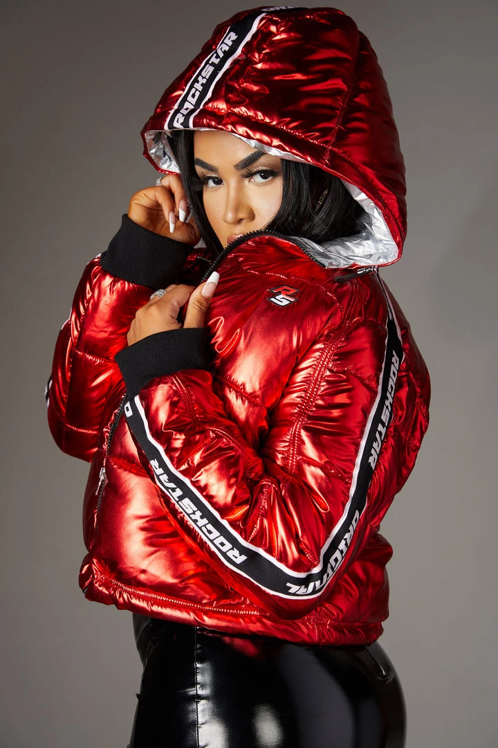 WOMENS OUTERWEAR Best Seller JACKEY PUFFER JACKET - METALLIC RED 7 WOMENS OUTERWEAR Best Seller JACKEY PUFFER JACKET - METALLIC RED