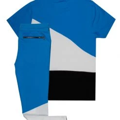 MENS TRACK SETS JALEN T-SHIRT TRACKSET-BLUE 7 MENS TRACK SETS JALEN T-SHIRT TRACKSET-BLUE