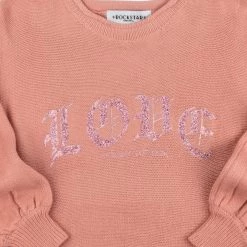 GIRLS SWEATSHIRTS New Arrivals GIRLS JEMMA SWEATER-APRICOT