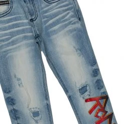 BOYS DENIM SETS BOYS RAMONE T-SHIRT/JEAN SET-BEIGE New Arrivals