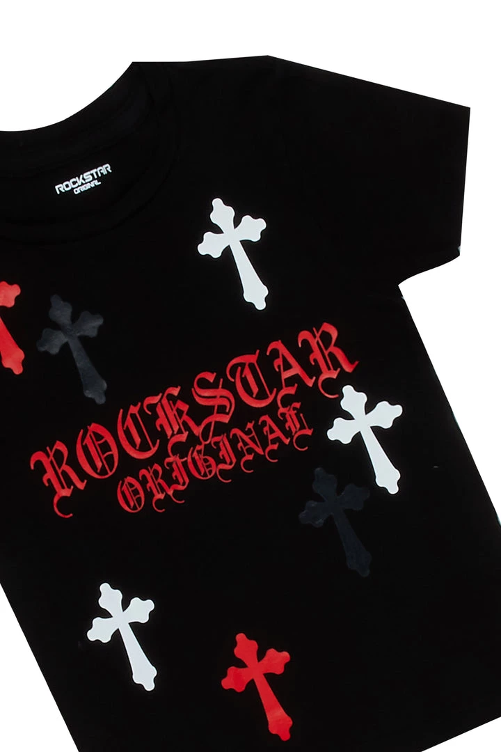 BOYS DENIM SETS New Arrivals BOYS STARK T-SHIRT/JEAN SET-BLACK 2 BOYS DENIM SETS New Arrivals BOYS STARK T-SHIRT/JEAN SET-BLACK