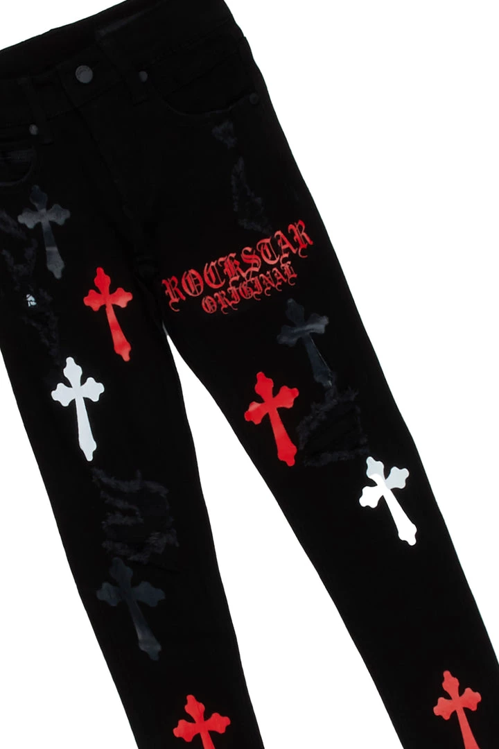 BOYS DENIM SETS New Arrivals BOYS STARK T-SHIRT/JEAN SET-BLACK 3 BOYS DENIM SETS New Arrivals BOYS STARK T-SHIRT/JEAN SET-BLACK