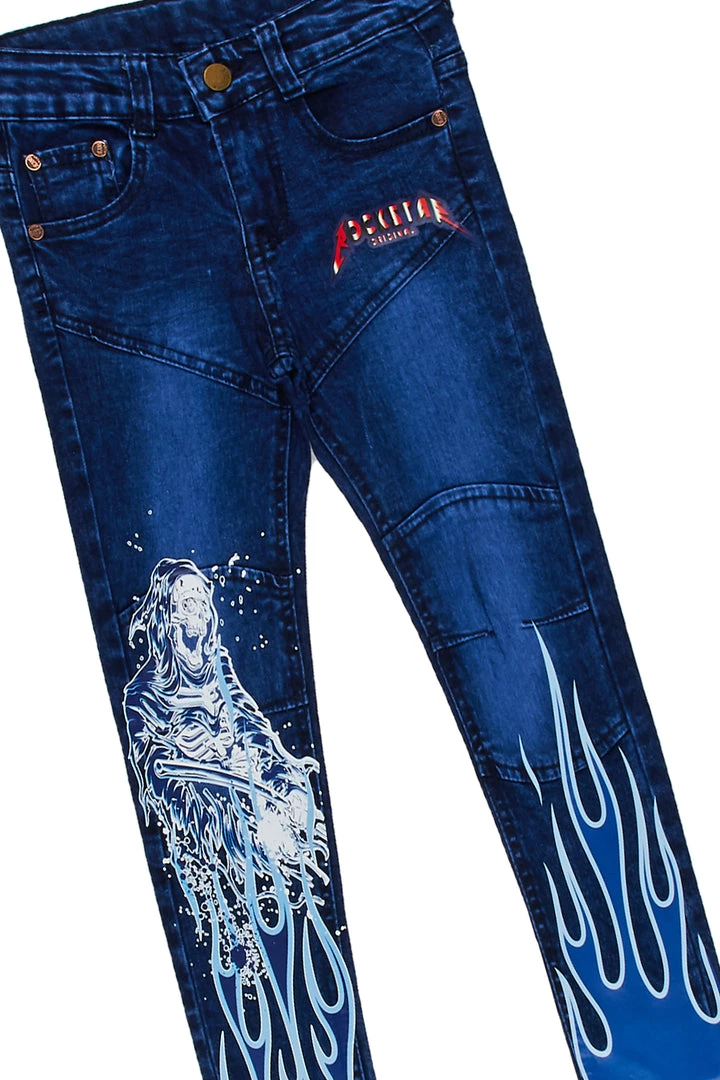 BOYS DENIM SETS BOYS MILLER HOODIE/JEAN SET-WHITE 3 BOYS DENIM SETS BOYS MILLER HOODIE/JEAN SET-WHITE