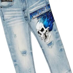 BOYS DENIM SETS New Arrivals BOYS KENNEDY T-SHIRT/JEAN SET-WHITE